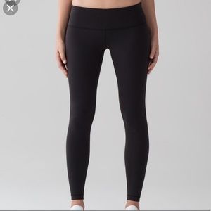 Lulu lemon low rose leggings - black